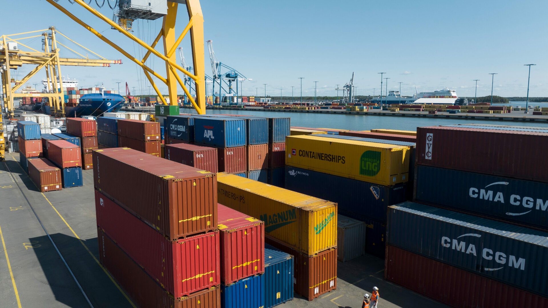 Containers at the Port.