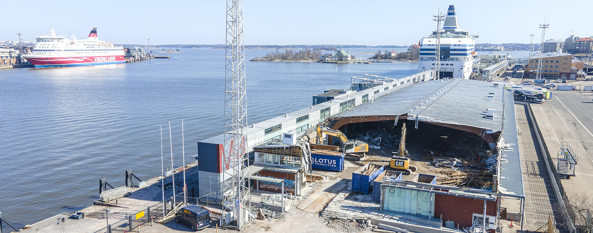Makasiini purkutyömaa