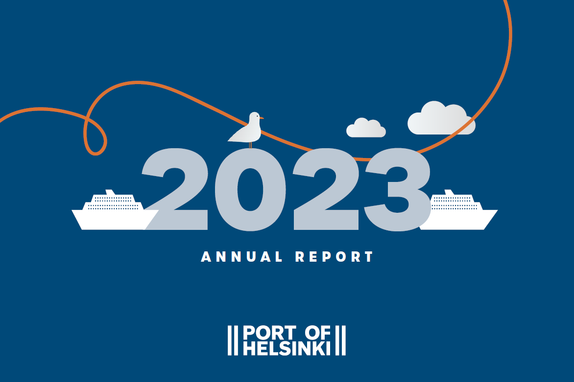 Port of Helsinki Annual Report 2023 cover.